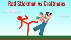 レッドスティックマン vs クラフトマンズ - crazygames