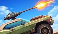 銃を持った車：廃墟の対決 - crazygames