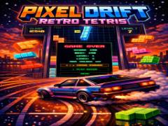 ピクセル ドリフト レトロ テトリス - crazygames