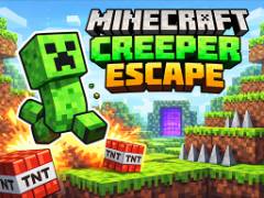 マインクラフト クリーパー脱出 - crazygames