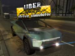 ウーバー サイバートラック ドライブシミュレーター - crazygames