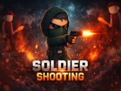 兵士が銃を撃っている - crazygames
