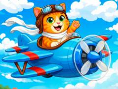 カートゥーン飛行機：ジグソーパズル - crazygames