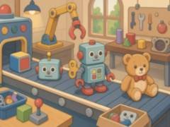 おもちゃ工場のコンベア - crazygames