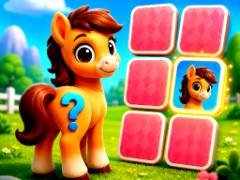 かわいいポニー メモリーファイター - crazygames